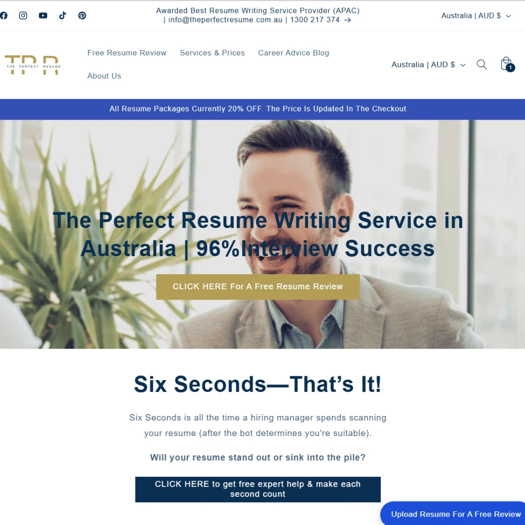 The Perfect Resume Website
